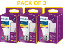 Philips LED Premium Frosted Light Bulb [E27 Edison Screw] 7W - 60W eq Warm White