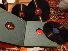 Rare Antique 78 RPM Record Collection 1920s & 1930s w. album His Master's Voice.