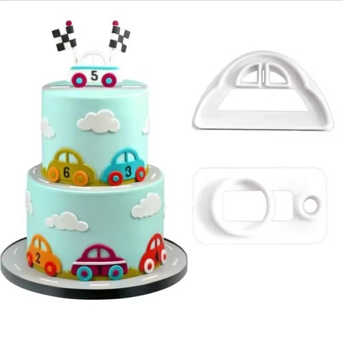Pcs car shaped fondant - pcs,