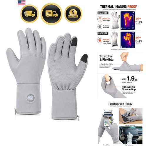 Heated glove liners for - glove, men