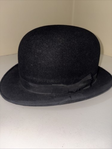 Bowler hat black - hat, 55cm