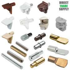 Shelf Support Studs Pegs Cabinets Bookcases Kitchen Steel Metal Plug