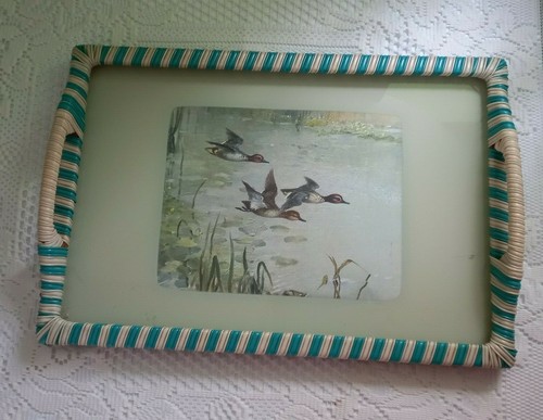 Retro tray glass top - tray,