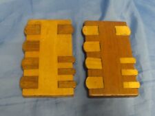 PAIR VINTAGE ANTIQUE WOOD