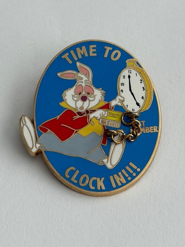 White rabbit time clock - white,