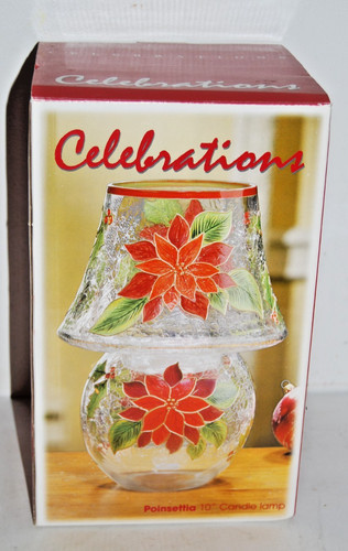 Celebrations poinsettia candle - celebrations,