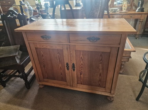 Victorian pine dresser base - pine,