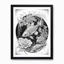 Showa Koi Fish Haeckel Style