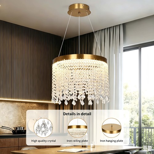 Luxury round raindrop crystal - luxury,