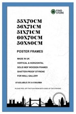 Poster Frames Blue 55x70 56x71
