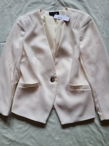 Crew blazer cream - j., collarless
