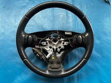Rover 75 // MG ZT/ZT-T Black Leather Steering Wheel (Part #: QTB001300PMA CH)