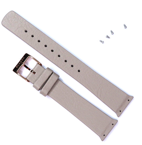 Watch strap leather grey - strap,