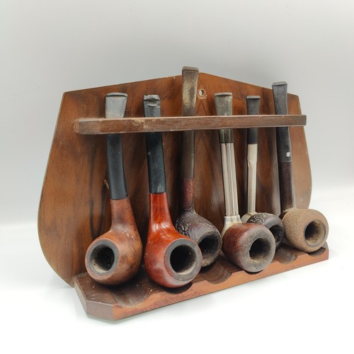 Wooden tobacco pipe rack stand - pipe,