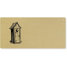 'Outhouse' Large Wooden Wall