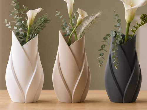 Leaf vase modern - leaf,
