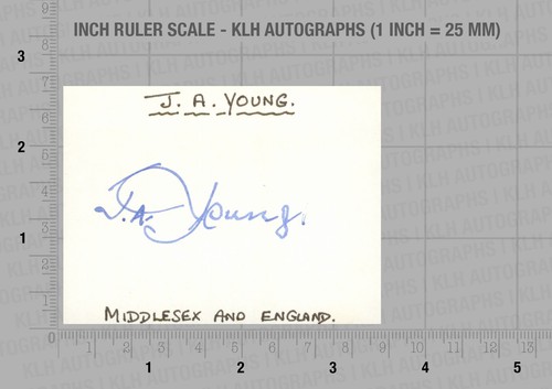 Jack young hand signed - young, card