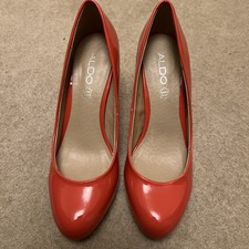 Aldo orange shoes size 6 UK 39