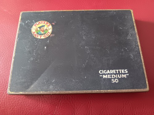 Players navy cut cigarette tin - navy,