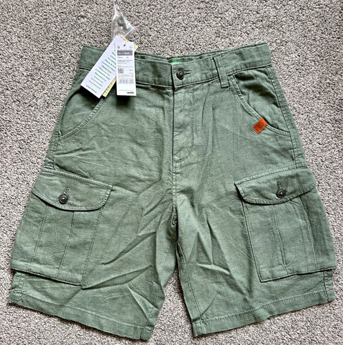 Benetton boys green - boys, linen