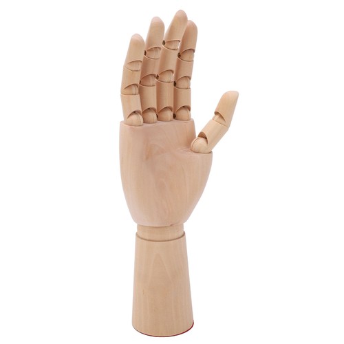 Wooden mannequin hand model - wooden,