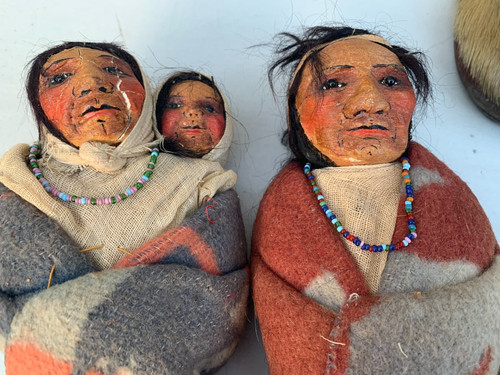 Antique native american dolls - native,