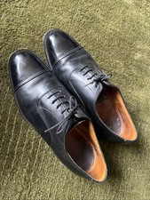 Vintage Sanders Oxford Uniform/Officrs Style Leather Shoes UK Size 8.
