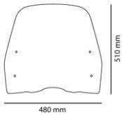 Puig mirror adaptor - mirror, left
