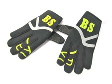 Black yellow motocross gloves size adult large racing motorbike MX MTB ATV