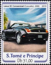 2000 LEXUS SC-430 Convertible (Toyota Soarer) Car Automobile Stamp (2019)