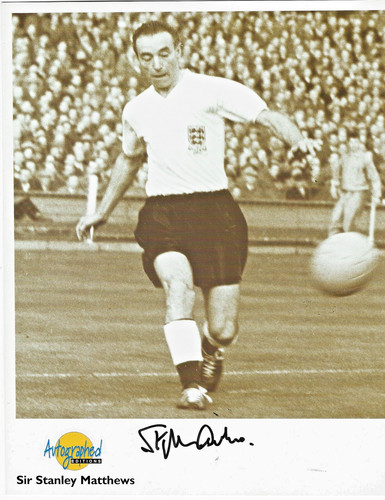 Stanley matthews autogaphed - matthews,