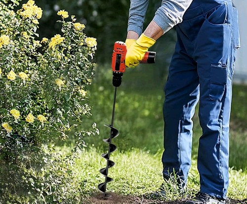 Garden auger drill - garden,