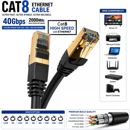 Ethernet cable rj45 - cable, cat8