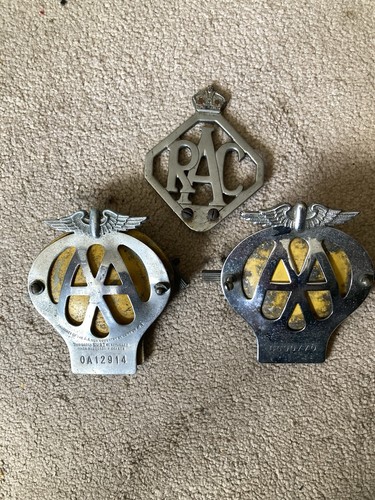 Vintage car grill - car, badge
