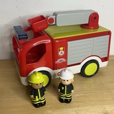 ELC Happyland Fire Engine Toy And 2 x Figures - Tested And Working