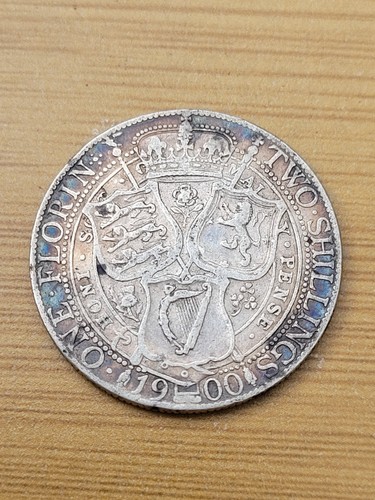 1900 one florin silver coin - 1900,