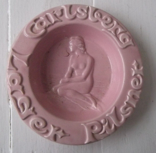 Carlsberg pink mermaid ceramic - pink,