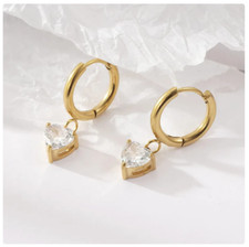 18ct Gold-Plated Hoop Earrings