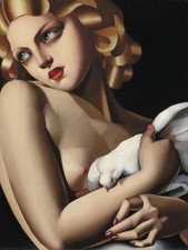 Tamara de Lempicka Signed Oil