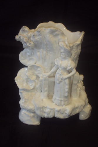 Antique white ceramic figural - antique,