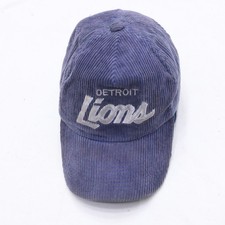 Vintage Detroit Lions Corduroy Sports Specialties Strap Back Cap Blue The Cord