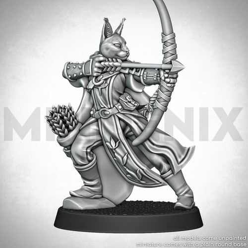 Cat ranger archer animal dnd - cat,