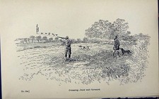 Antique Print *2949 1889 Art Shooting Charles Lancaster Hunting Birds Sport