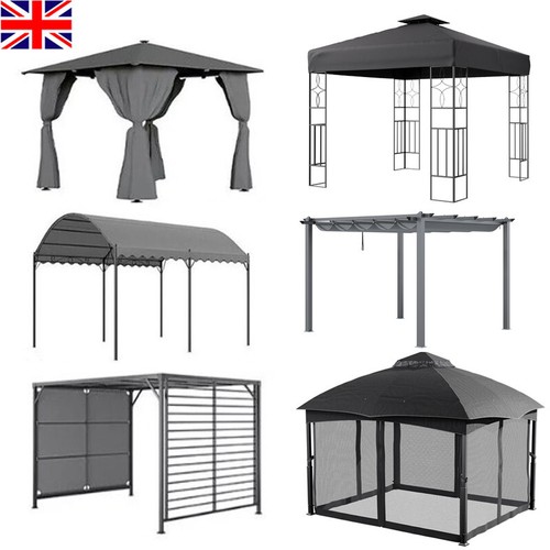 Large aluminium patio gazebo - patio,