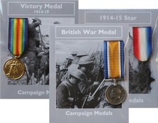 REPRODUCTION 3 Miniature WW1 War Medals 18-20mm [3MEDWW1]