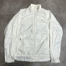 Nike Track Jacket Mens XL Vintage 90's Full Zip Sports Windbreaker, White
