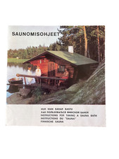 1960s Vintage Sauna Instructions for taking a sauna. Finland Valmet Multi lang