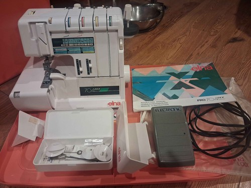 Elna 704 dex overlocker sewing - elna,