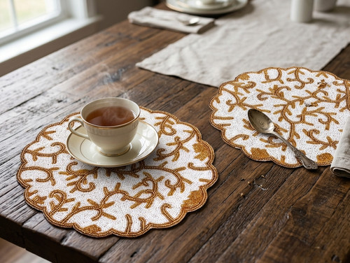 Set floral placemats - set, 2
