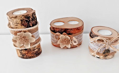 Birch handmade wood branches - handmade,